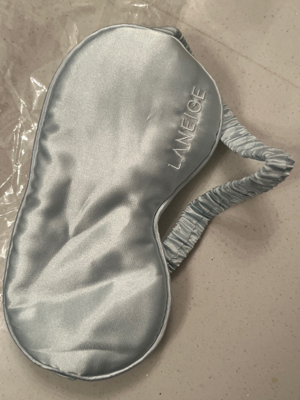 LANEIGE Blue Logo Satin Sleep Eye Mask NEW w tag! GWP